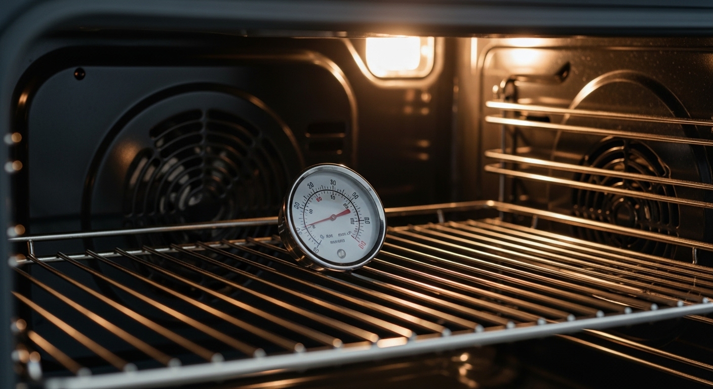 A clean oven ready for holiday baking.