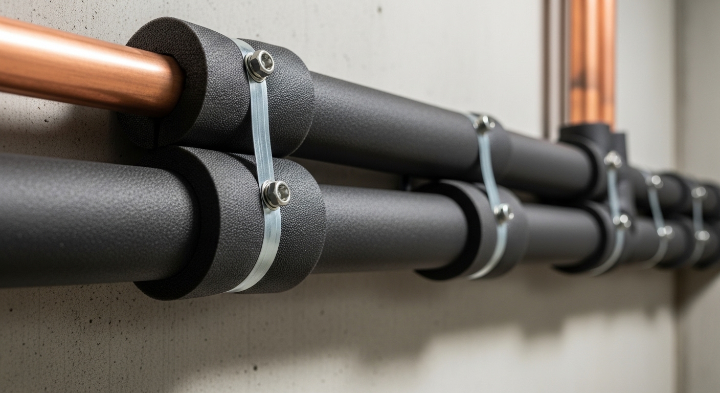 insulated water pipes basement winterization