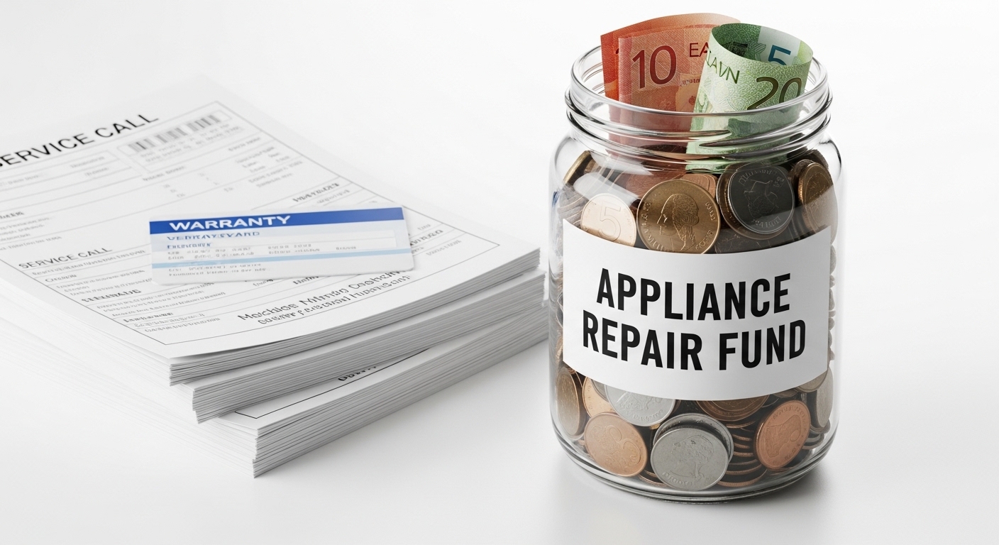Comparison of appliance repair savings fund versus warranty costs