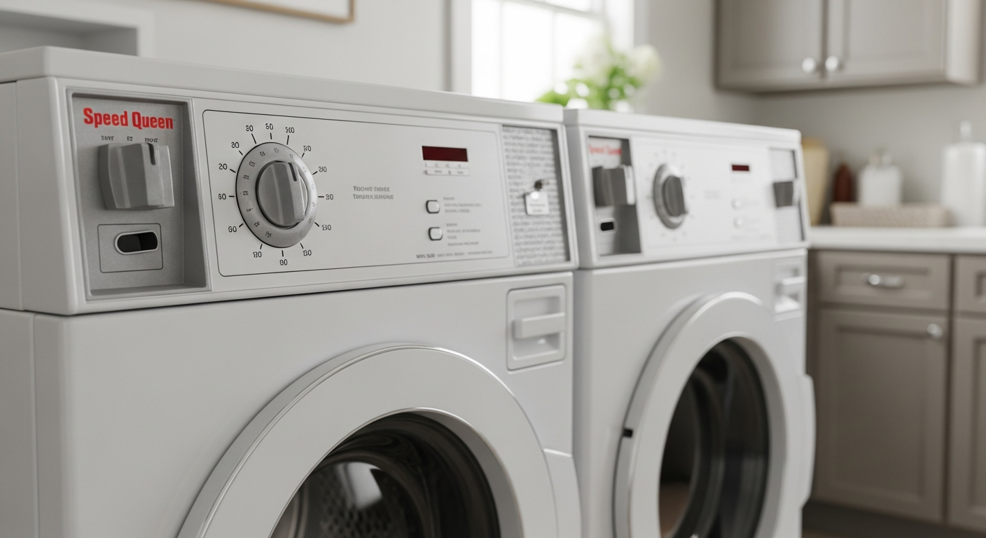 Durable Speed Queen Washing Machine Laundry Room