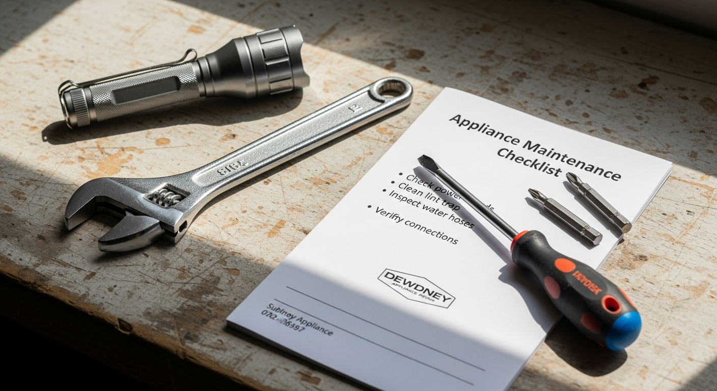 Home appliance maintenance kit prevention