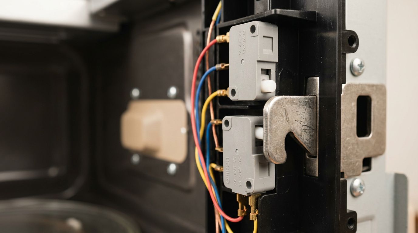 Microwave door switch mechanism repair